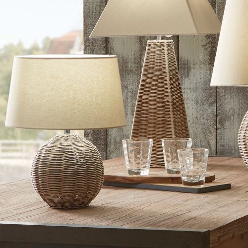 Rattan Table Lamp - Large or Small - Distinctly Living