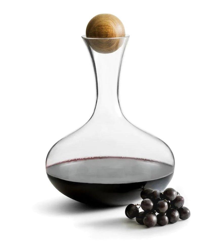 Red Wine Carafe With Oak Stopper - Distinctly Living