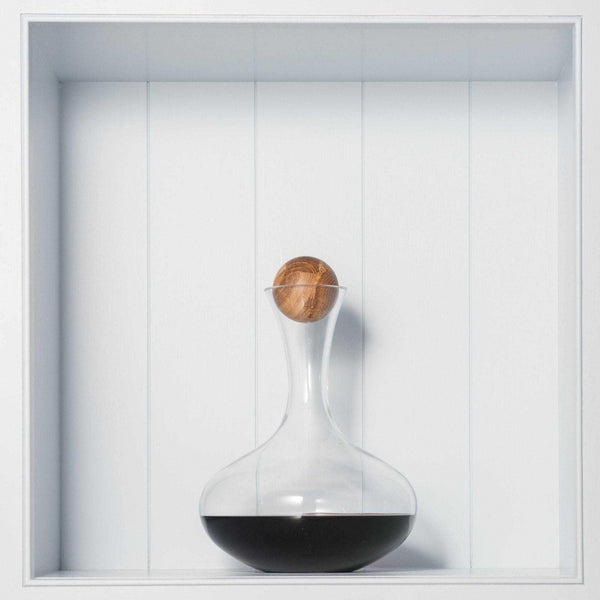 Red Wine Carafe With Oak Stopper - Distinctly Living 