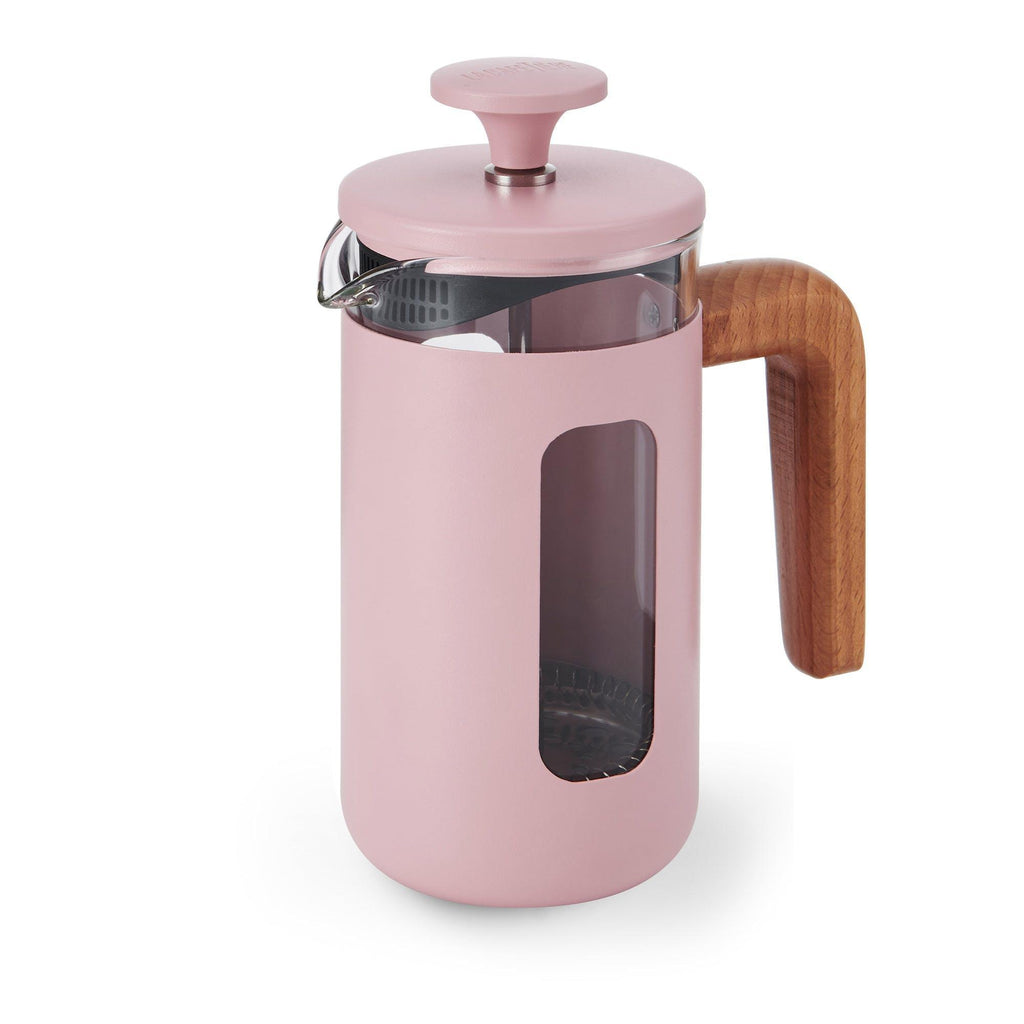 Retro 3 Cup Cafetiere - Taupe, Pink, Cream, Green or Blue - Distinctly Living 