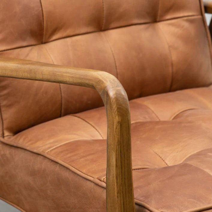 Rex Armchair - Slate Linen or Leather - Distinctly Living 