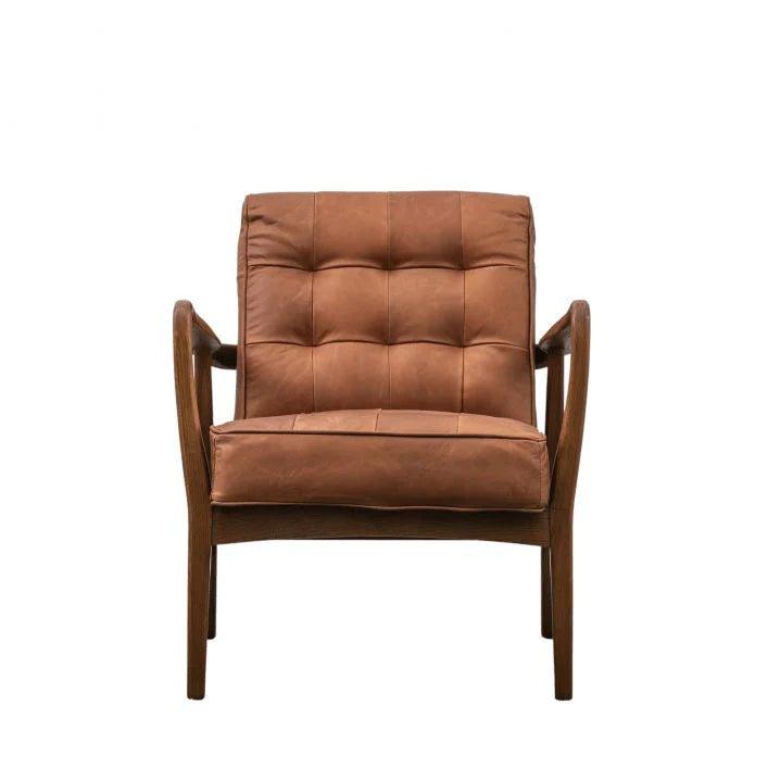 Rex Armchair - Slate Linen or Leather - Distinctly Living