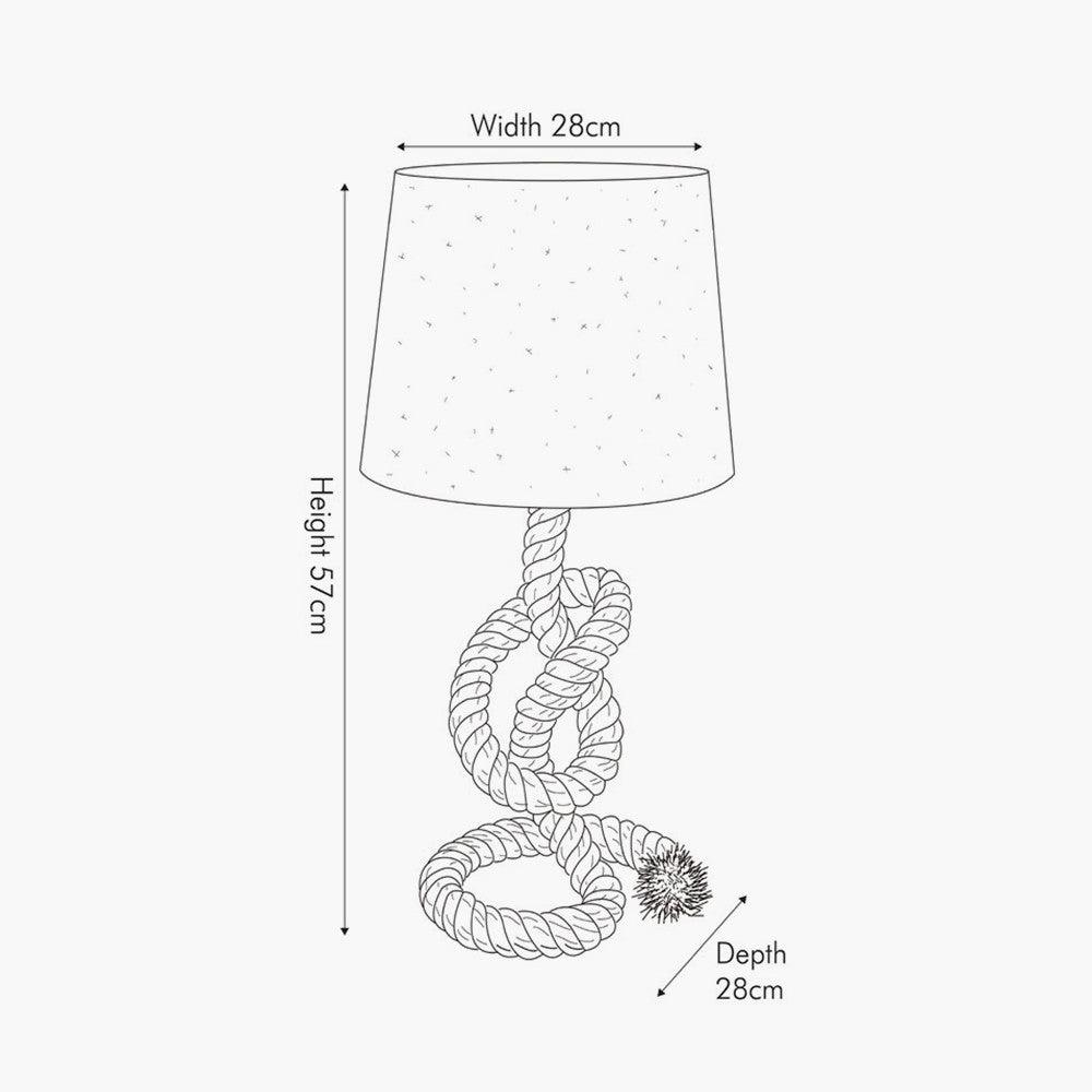 Rope Knot Lamp and Shade - Distinctly Living