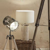 Round White Wash Lamp & Shade - Distinctly Living