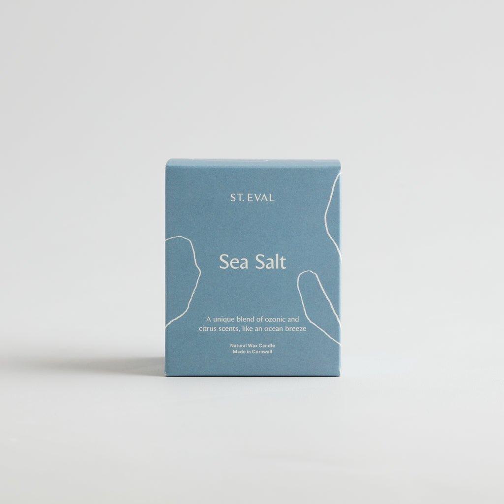 Sea Salt, Lamorna Glass Candle - Distinctly Living