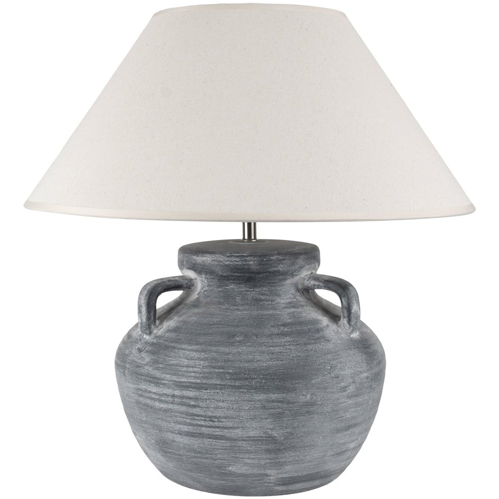 Serville Table Lamp Charcoal and Shade - Distinctly Living