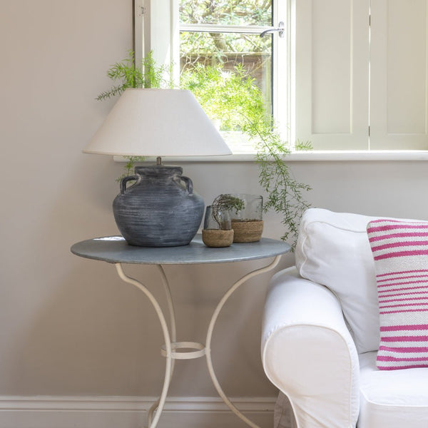 Serville Table Lamp Charcoal and Shade - Distinctly Living