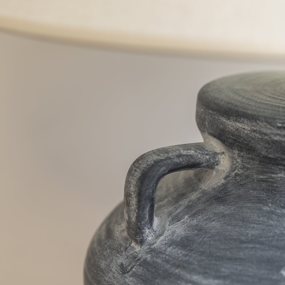 Serville Table Lamp Charcoal and Shade - Distinctly Living