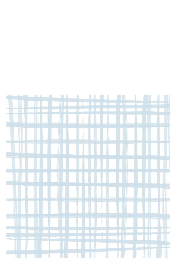 Set of 20 Blue Grid Paper Napkins - Distinctly Living 