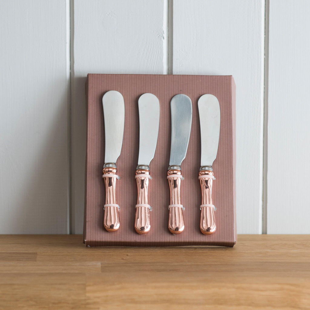 Set of 4 Copper Effect Butter Knives - Distinctly Living