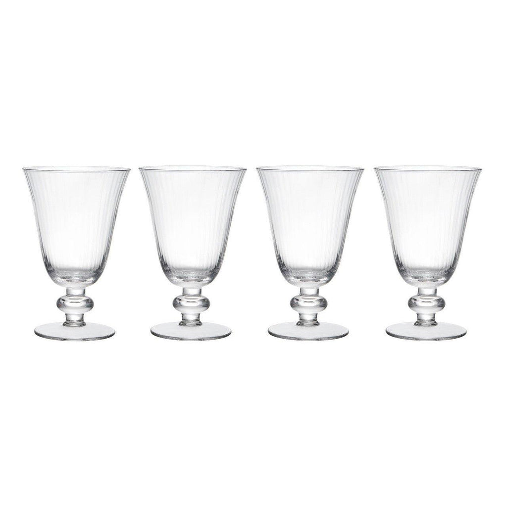 Set of 4 Crystal Glass Wine Glasses - Distinctly Living