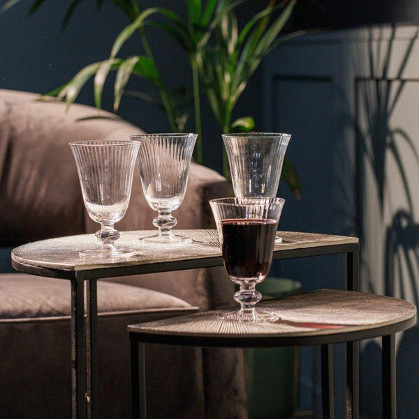 Set of 4 Crystal Glass Wine Glasses - Distinctly Living
