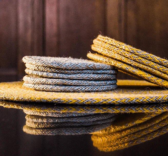 Set of 4 Jute Placemats - Mustard - Distinctly Living