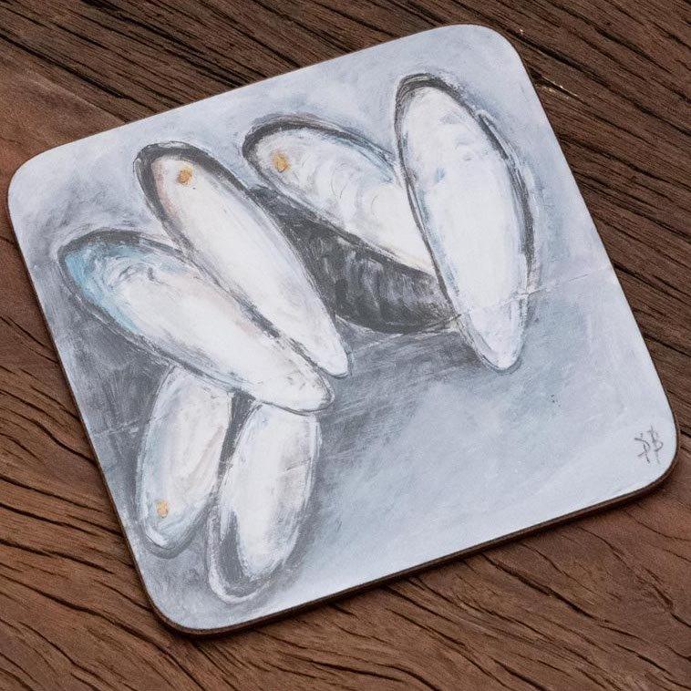 Set of 4 Mussels Coasters - Distinctly Living 