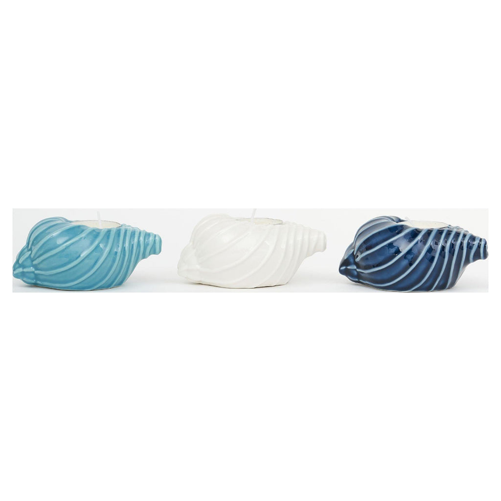 Shell Tealight Holder - Blue, White or Turqouise - Distinctly Living