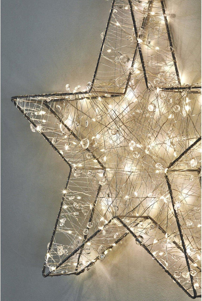 Shimmering Silver Star Light 50cm - Distinctly Living