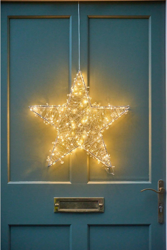 Shimmering Silver Star Light 50cm - Distinctly Living