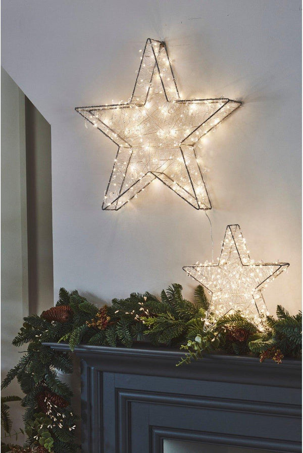 Shimmering Silver Star Light 50cm - Distinctly Living