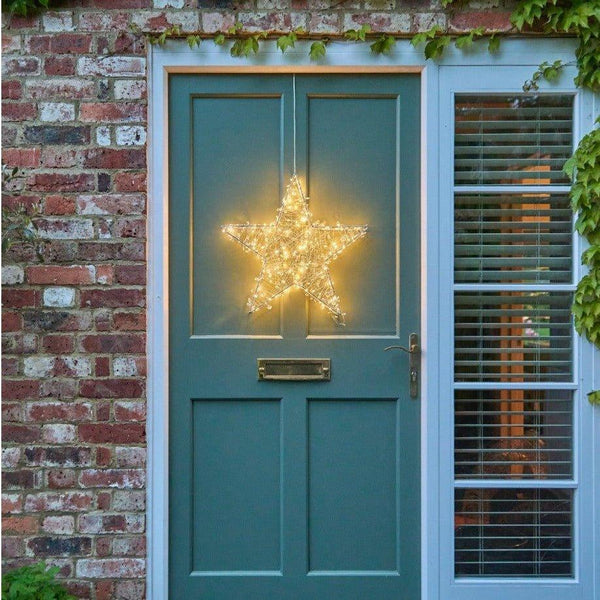 Shimmering Silver Star Light 50cm - Distinctly Living
