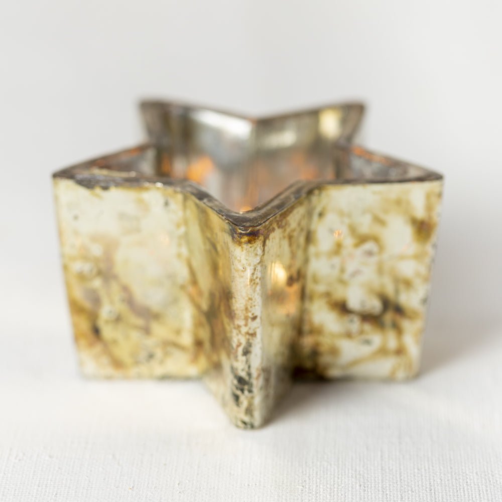 Silver - Copper Star Tea Light - Distinctly Living