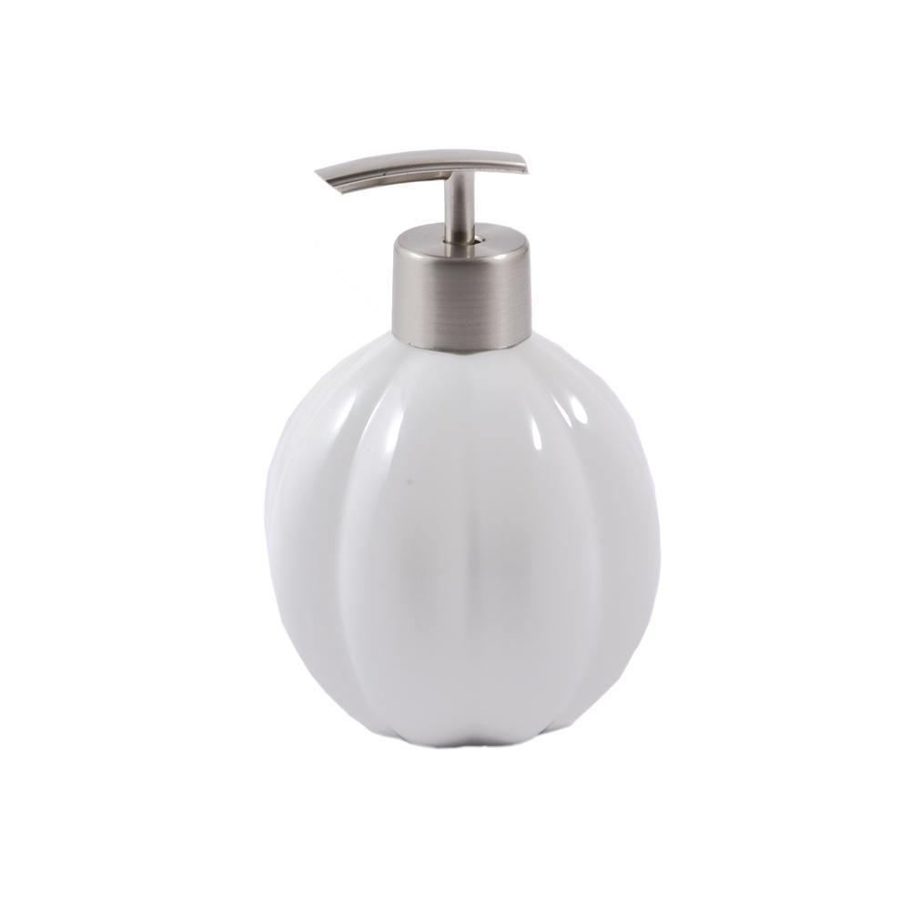 Small Round Porcelain Soap Dispenser - Distinctly Living