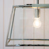 Tripple Glasshouse Pendant - Polished Nickel or Antique Brass - Distinctly Living 