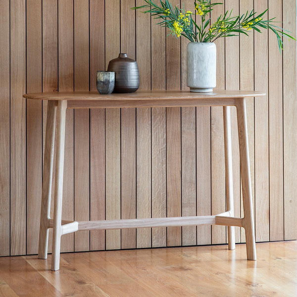 Valencia Console Table in Oak - Distinctly Living 