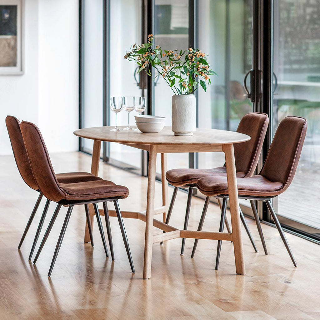 Valencia Oval Dining Table in Oak - Distinctly Living 