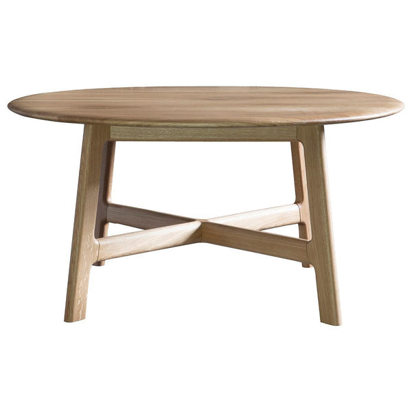 Valencia Round Coffee Table in Oak - Distinctly Living 