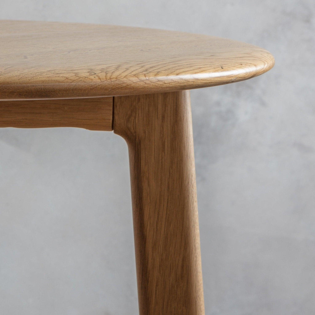Valencia Round Side Table in Oak - Distinctly Living 