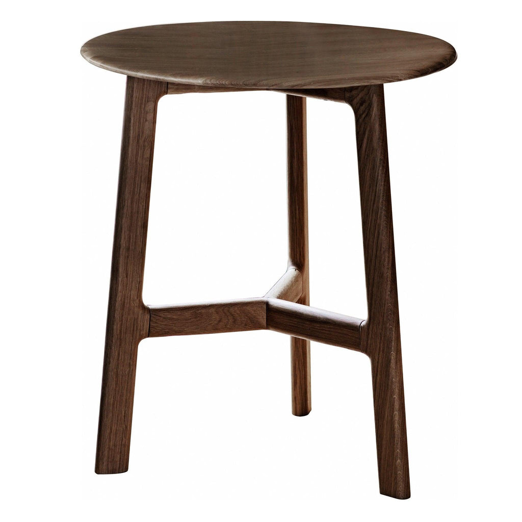 Valencia Round Side Table in Walnut - Distinctly Living