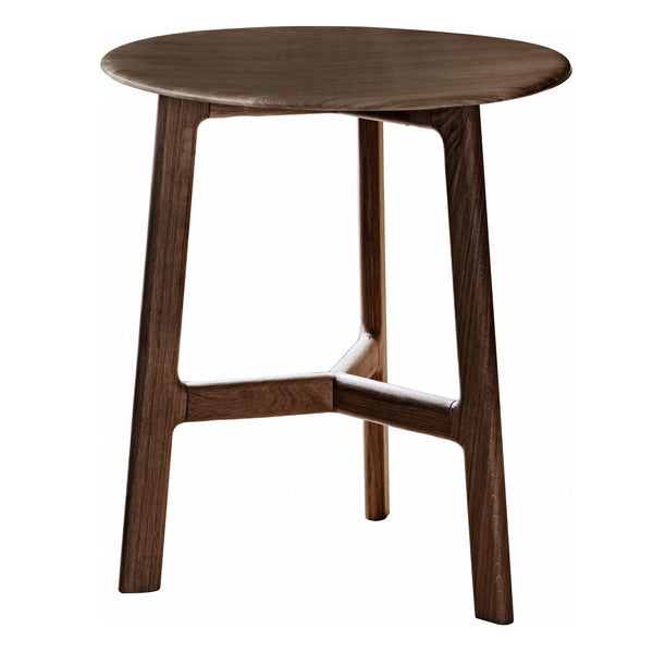 Valencia Round Side Table in Walnut - Distinctly Living 