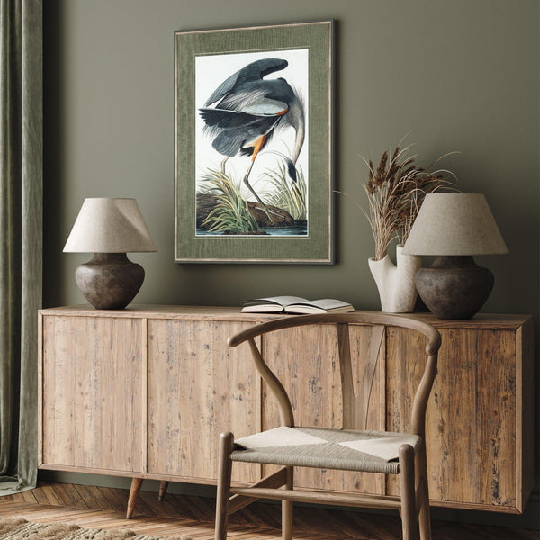 Vintage Blue Heron - Distinctly Living