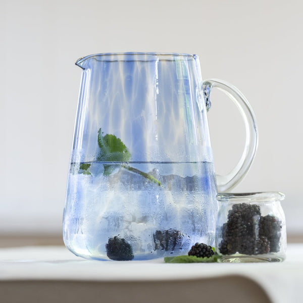 Waves Pattern Jug in Blue - Distinctly Living