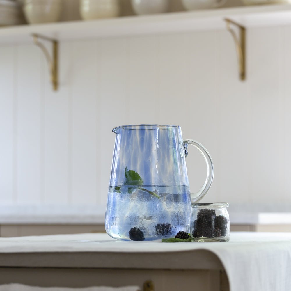 Waves Pattern Jug in Blue - Distinctly Living