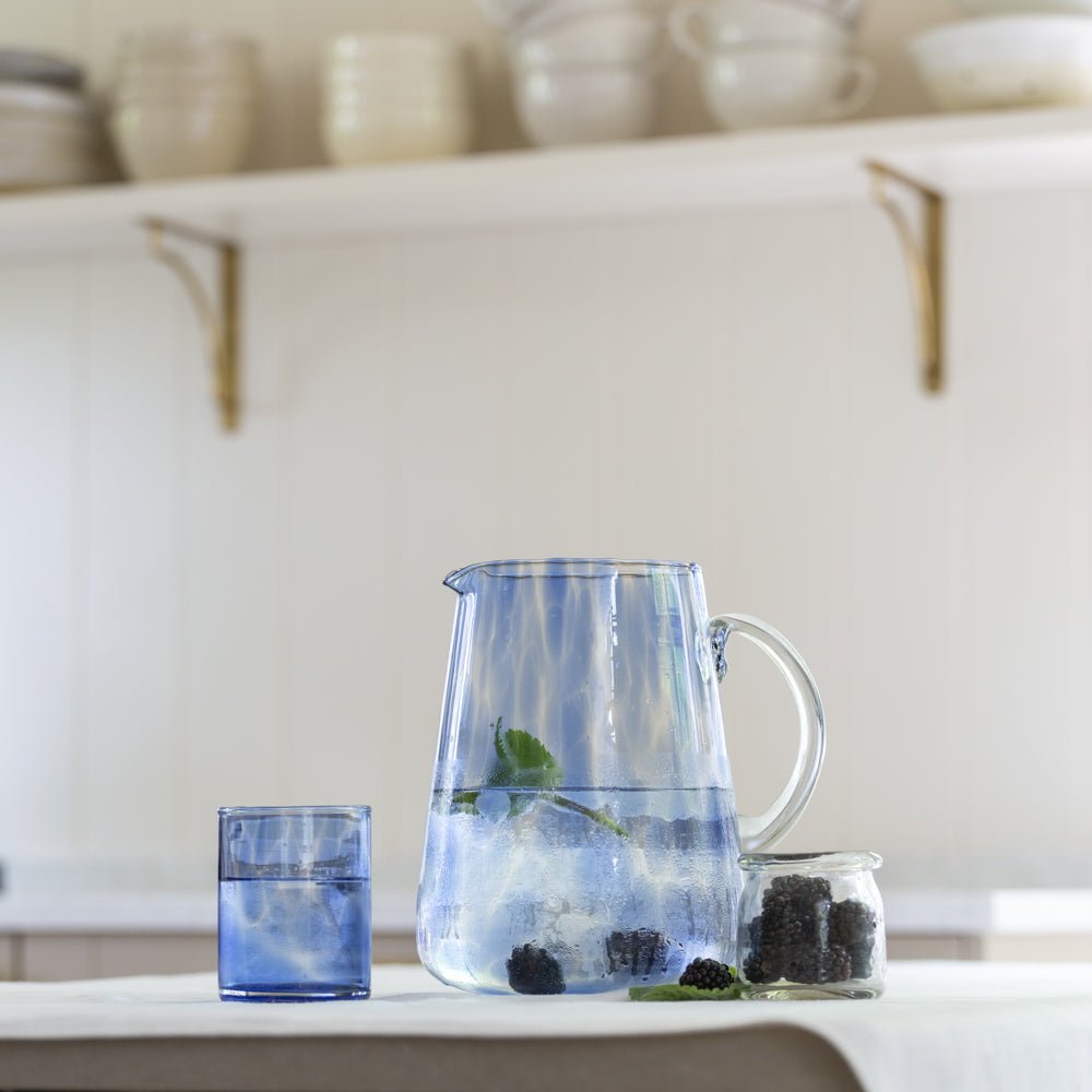 Waves Pattern Jug in Blue - Distinctly Living