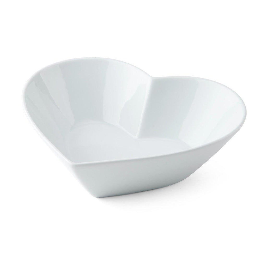 White China Heart Bowl - Large - Distinctly Living
