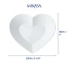 White China Heart Bowl - Large - Distinctly Living