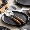 Wooden Effect 24pc Cutlery Set - Distinctly Living 