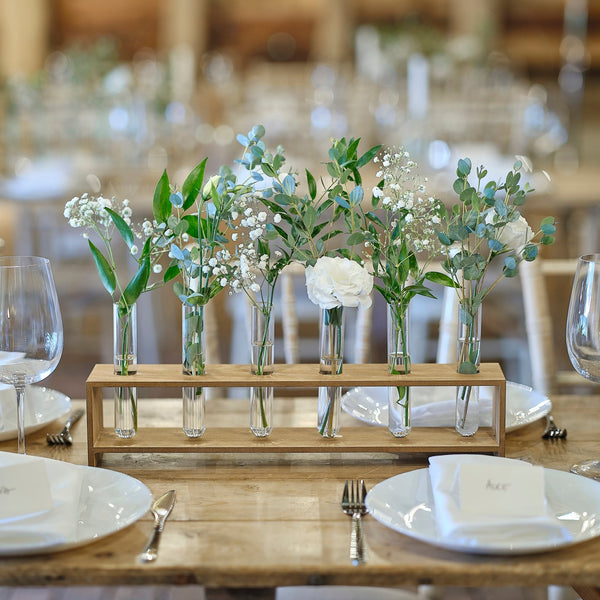 Wooden Stem Holder Centrepiece - Distinctly Living